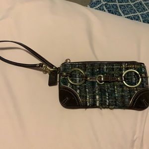 Coach Chelsea Boucle Wool Tweed Wristlet
